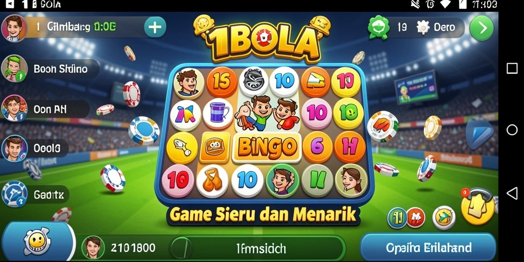 Screenshot gameplay 11BOLA yang menunjukkan suasana Bingo yang seru.