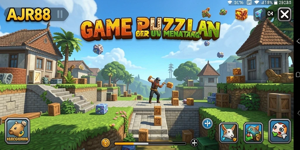 Tampilan gameplay seru dari AJR88 yang menguji logika dan strategi.