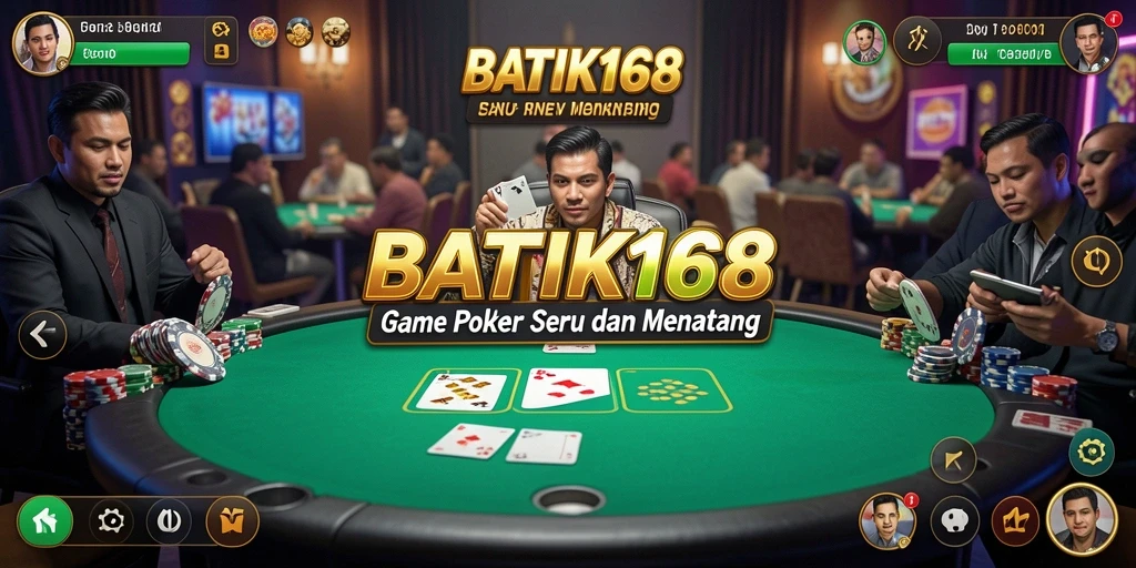 Screenshot gameplay <strong>BATIK168</strong> yang memperlihatkan aksi seru permainan Poker.
