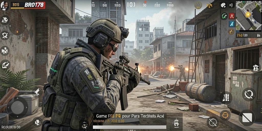 Gambaran aksi mendebarkan dalam gameplay BRO178.