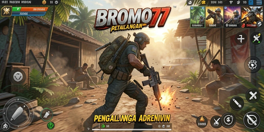 Tangkapan layar gameplay BROMO77 yang penuh aksi dan menegangkan.
