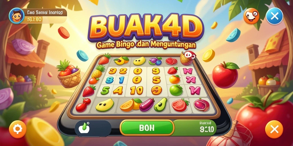 Tampilan utama gameplay BUAH4D yang seru dan menarik.