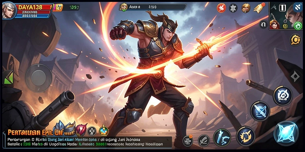 Gameplay intens dengan berbagai karakter pertarungan.