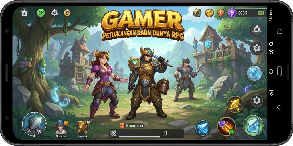 Gameplay RPG yang mendebarkan dan interaktif di GAMERP.