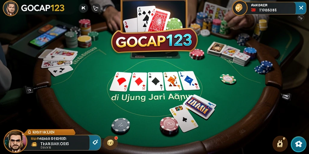 Tampilan gameplay exciting dari GOCAP123 dalam permainan Poker.