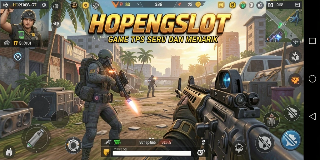 Tangkapan layar gameplay HOPENGSLOT menunjukkan aksi pertempuran yang intens.