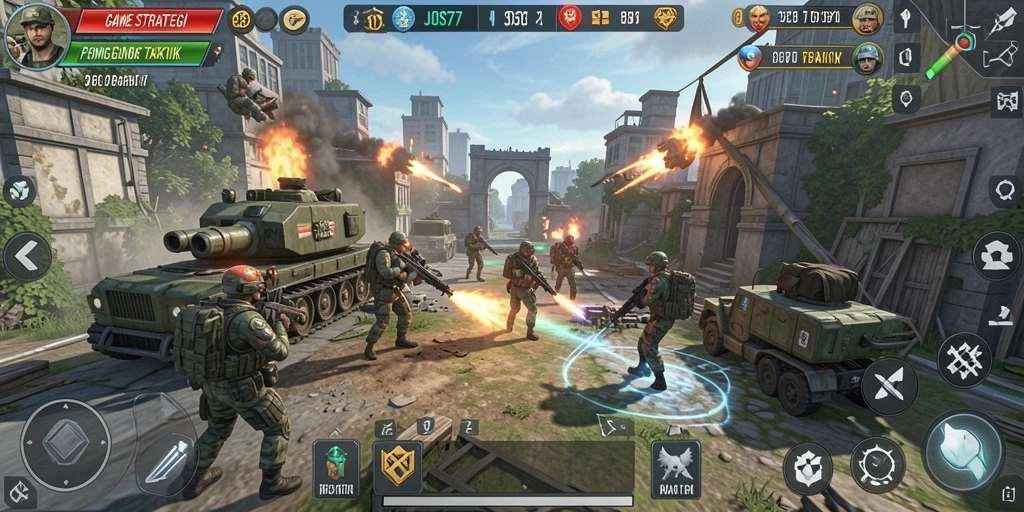 Tampilan gameplay menegangkan dalam JOS77 yang memikat.