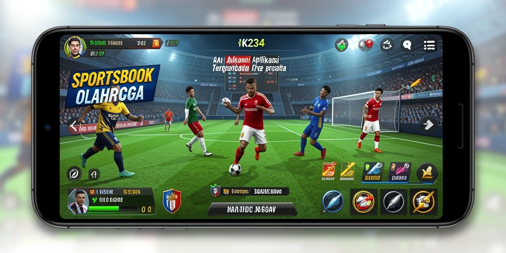 Screenshot K234 menampilkan antarmuka taruhan olahraga yang modern dan mudah digunakan.