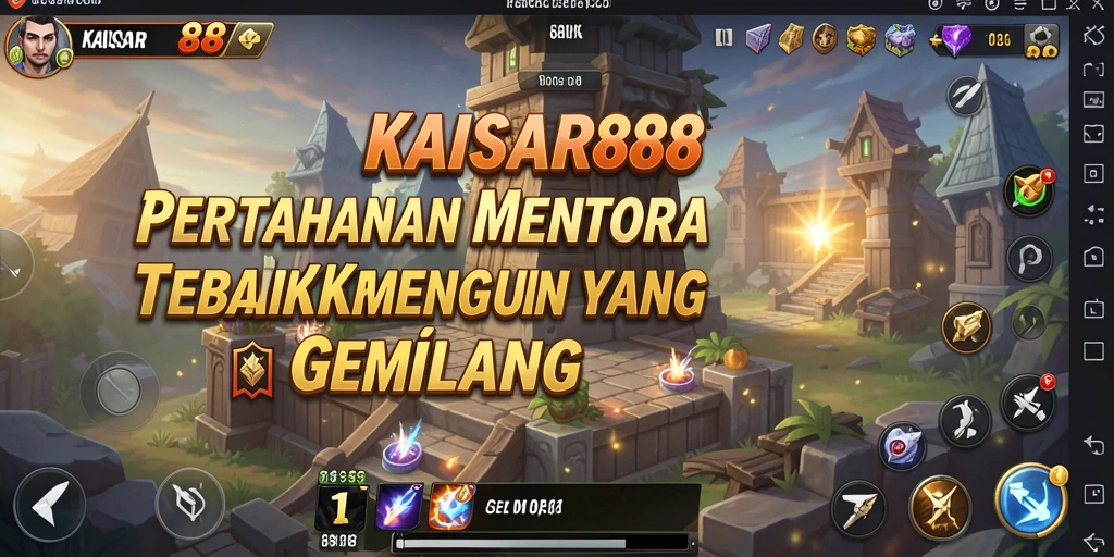 Gameplay menara pertahanan yang menegangkan dan strategis dalam KAISAR888.
