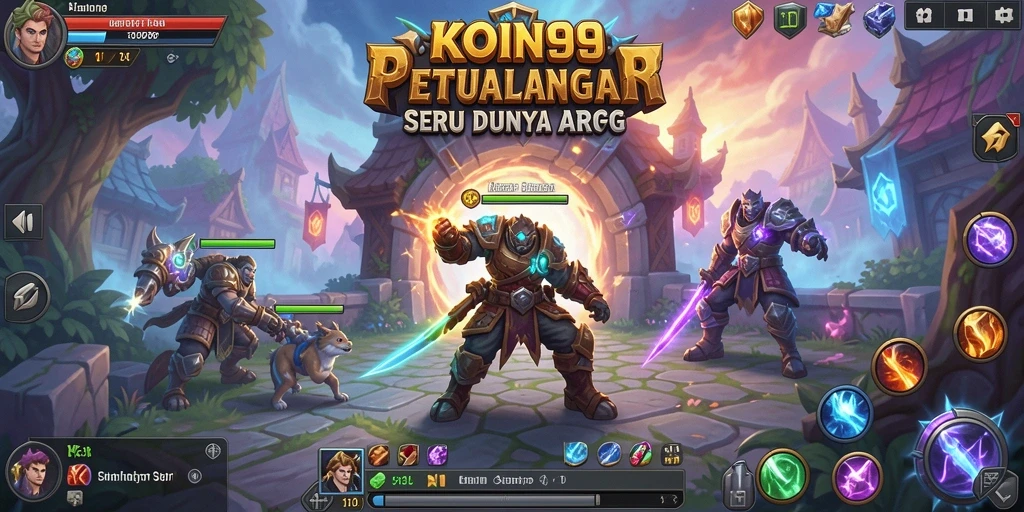 Tangkapan layar permainan <strong>KOIN99</strong> menampilkan aksi pertarungan yang dinamis.