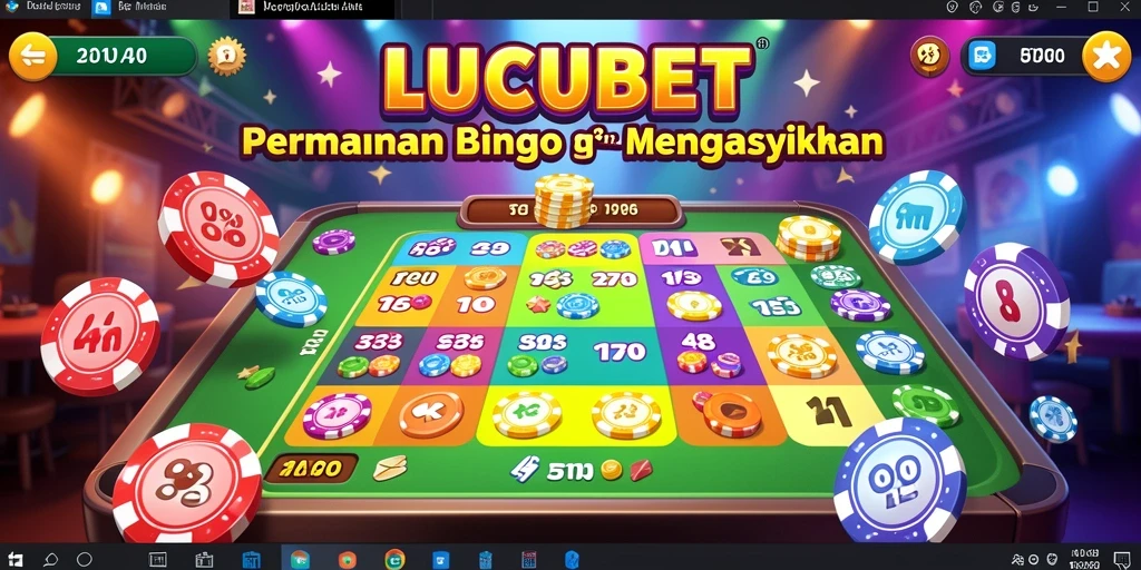 Tampilan gameplay seru LUCUBET yang penuh warna dan interaksi.