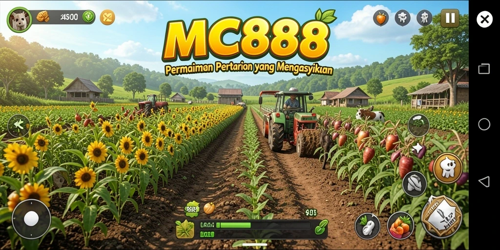Screenshot MC888 menunjukkan gameplay Farming yang seru dan menarik.