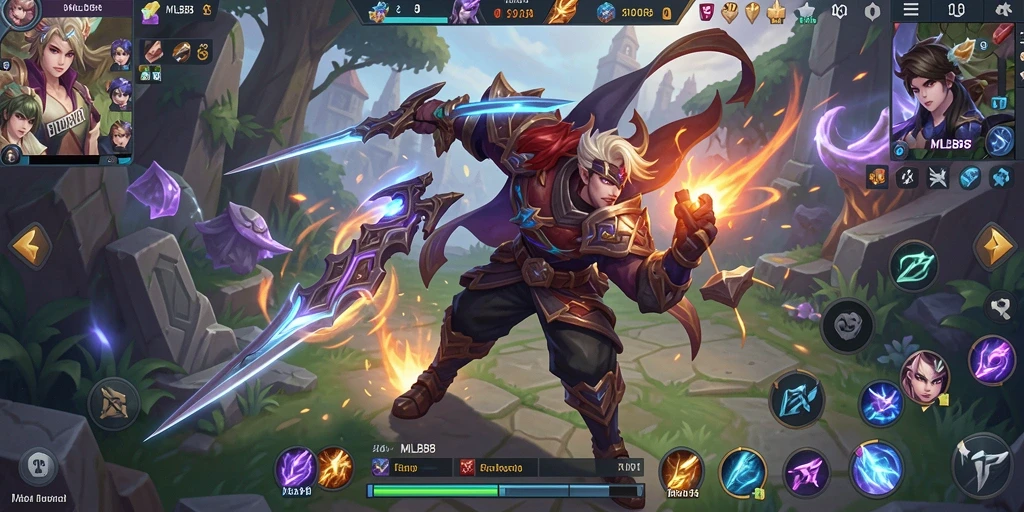 Tampilan gameplay <strong>MLBB8</strong> yang penuh warna dan dinamis.