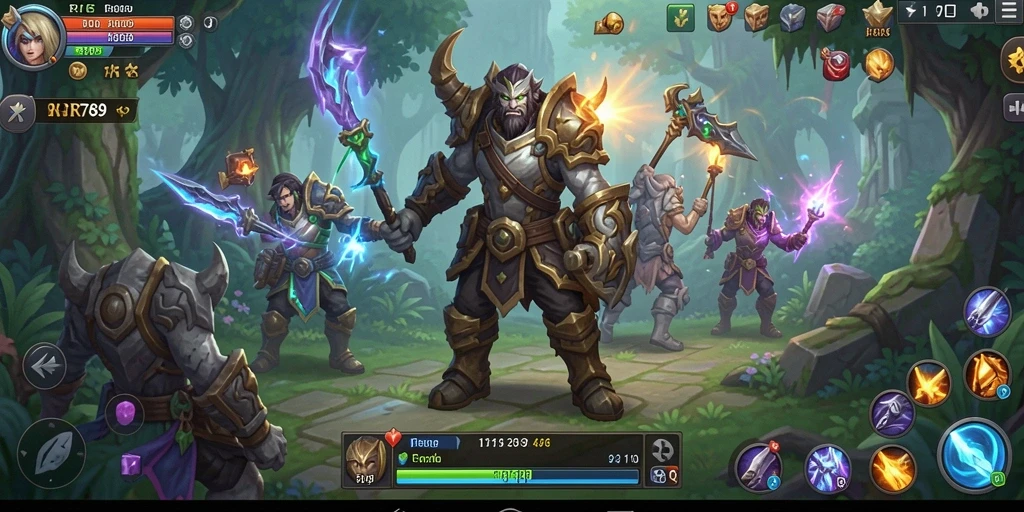 Tampilan gameplay RR789 dengan pertempuran RPG yang mendebarkan.