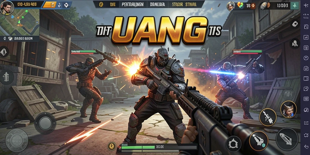 Gameplay seru UANG dengan aksi pertarungan yang menegangkan.