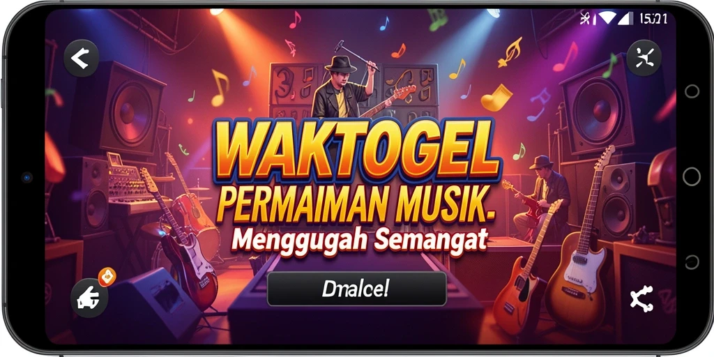 Tampilan screenshot gameplay <strong>WAKTOGEL</strong> yang menampilkan keseruan bermain musik.