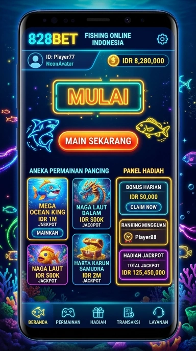 Salah satu menu utama dalam aplikasi 828bet yang memudahkan pengguna dalam memilih permainan.